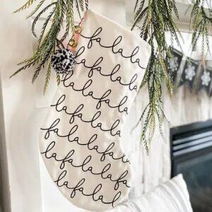 Stephan Baby Wool Felt Keepsake Christmas Stocking, Fa La La/NWT